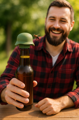 Bier helm flaschenverschluss - bier,