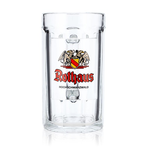 Rothaus bier glas krug - rothaus,