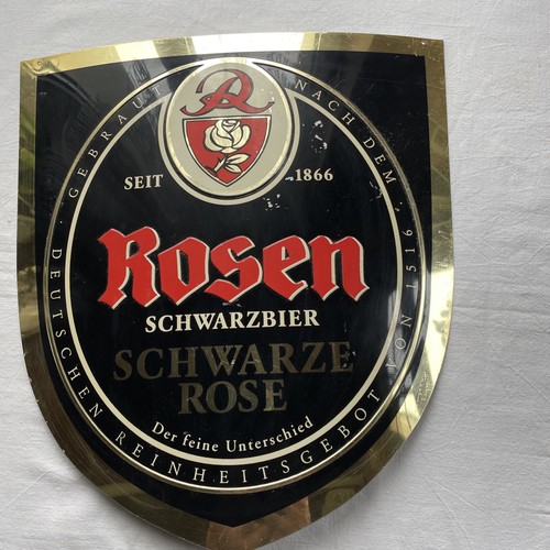 Blechschild rosen schwarzbier - blechschild,