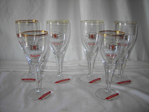 Köstritzer glas pokalglas - 6x,
