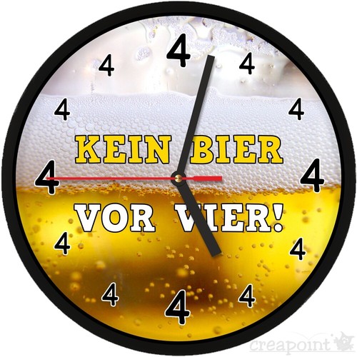 278 wanduhr kein bier - wanduhr, ->